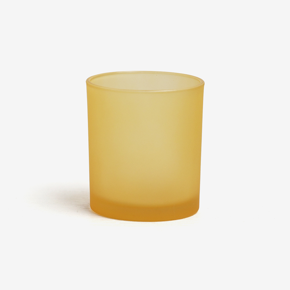 4 色半透明磨砂 275 毫升玻璃罐香薰蜡烛